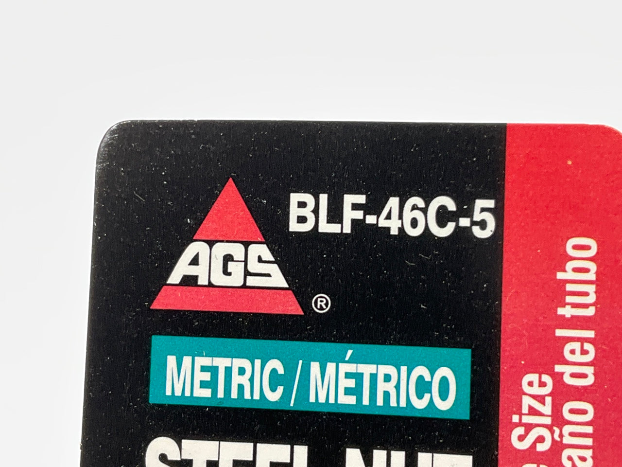 (5) AGS BLF-46C Steel Tube Nut, 1/4'' (M12 X 1.0) Bubble