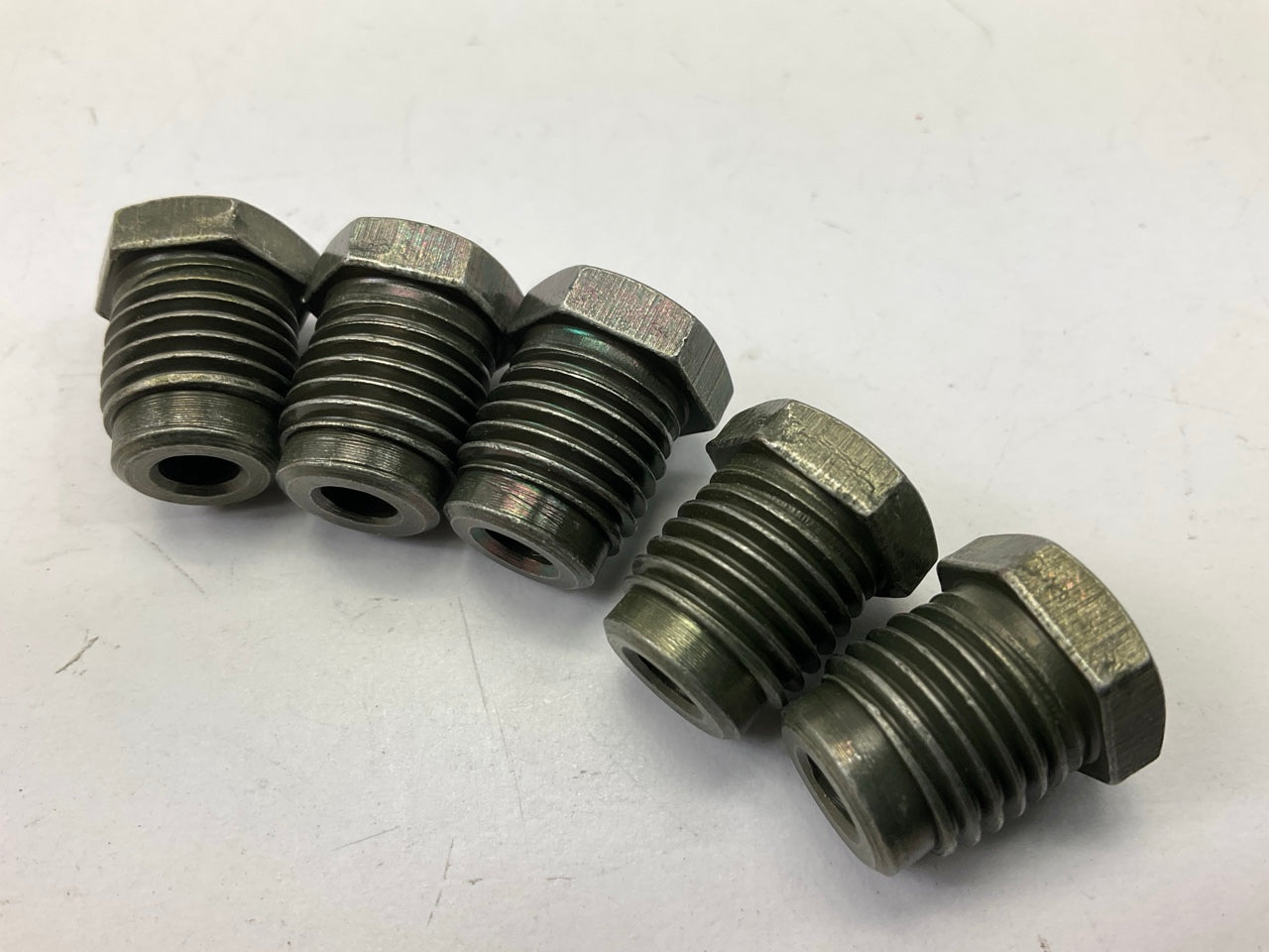 (5) AGS BLF-49B Steel Tube Nut, 3/16'' (M13x1.5 Bubble)