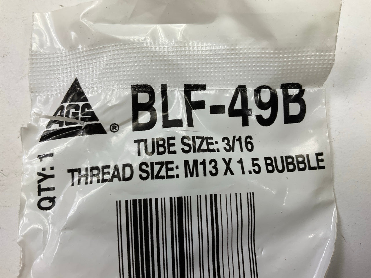(5) AGS BLF-49B Steel Tube Nut, 3/16'' (M13x1.5 Bubble)