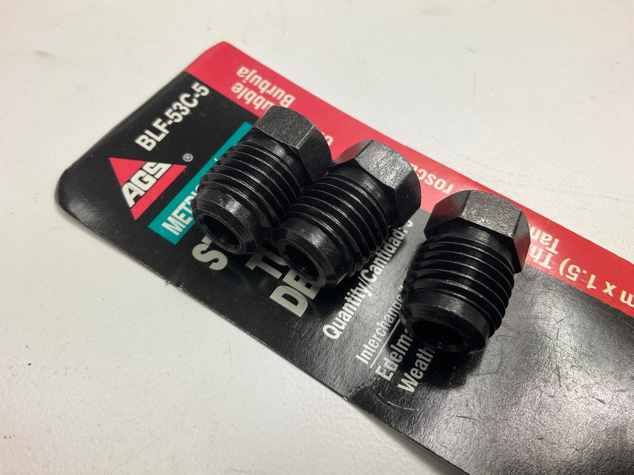 (3) AGS BLF-53C Steel Tube Nut, 6mm (M14 X 1.5) Bubble