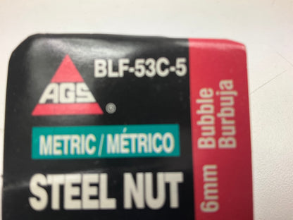 (3) AGS BLF-53C Steel Tube Nut, 6mm (M14 X 1.5) Bubble