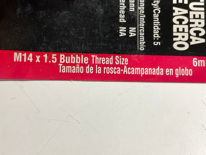 (5) AGS BLF-53C Steel Tube Nut, 6mm (M14 X 1.5) Bubble