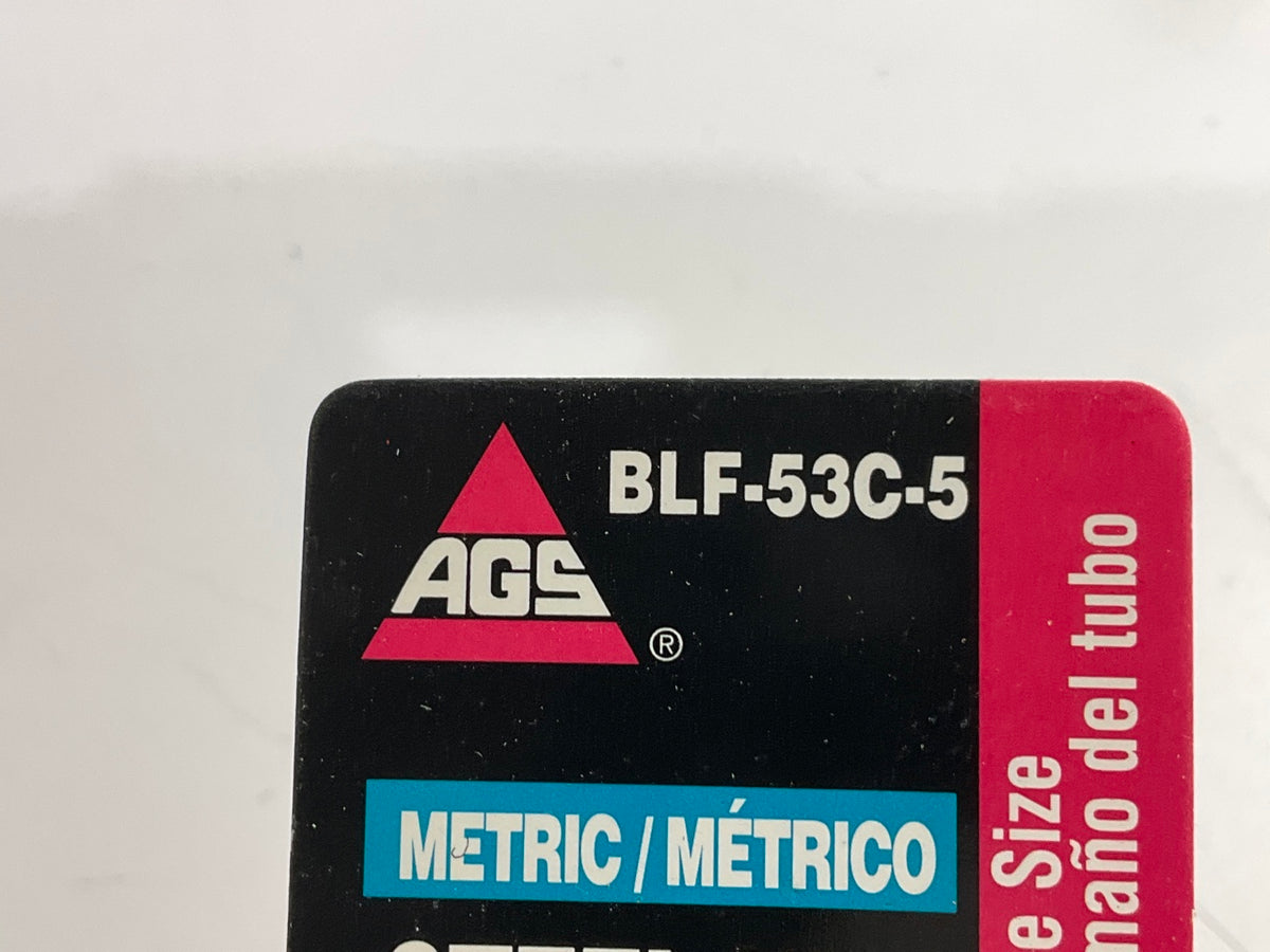(5) AGS BLF-53C Brake Line Steel Tube Nut, 6mm (M14 X 1.5) Bubble