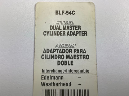 AGS BLF-54C Steel Adapter, 3/8''-24 Bubble To M9 X 1.0 Inverted