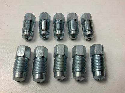 (10) AGS BLF-55C Steel Brake Fitting Adapters, 3/8''-24 Bubble To 7/16''-20 Bubble