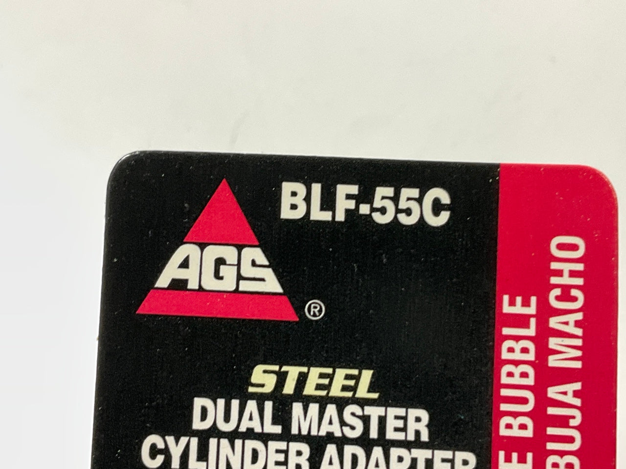 AGS BLF-55C Steel Adapter, 3/8''-24 Bubble To 7/16''-20 Bubble