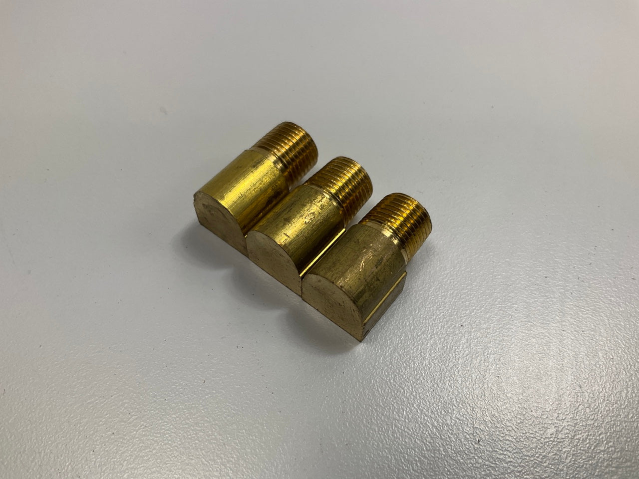 (10) AGS BLF-56C Brass Male Elbow, 3/8''-24 Inverted To 1/8'' NPT