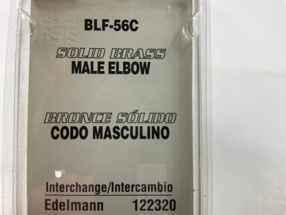 AGS BLF-56C Brass Male Elbow, 3/8''-24 Inverted To 1/8'' NPT
