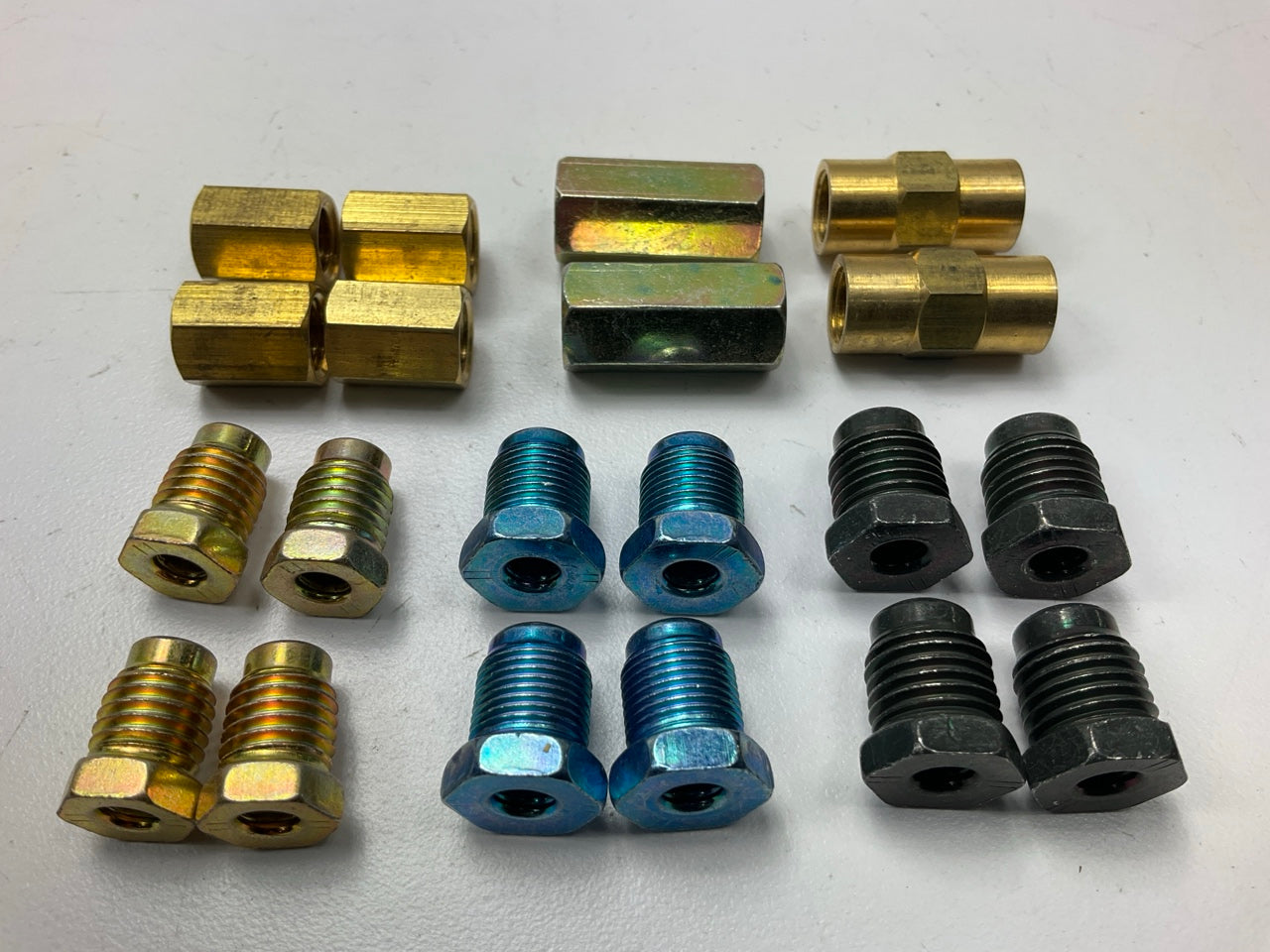 (8) AGS BLFA 3/16'' Tube Nut, Union, Adapter Fitting Assortment, 24 SKU
