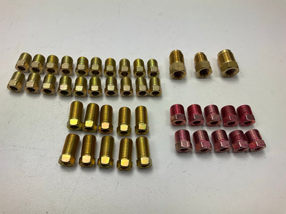 (8) AGS BLFA 3/16'' Tube Nut, Union, Adapter Fitting Assortment, 24 SKU