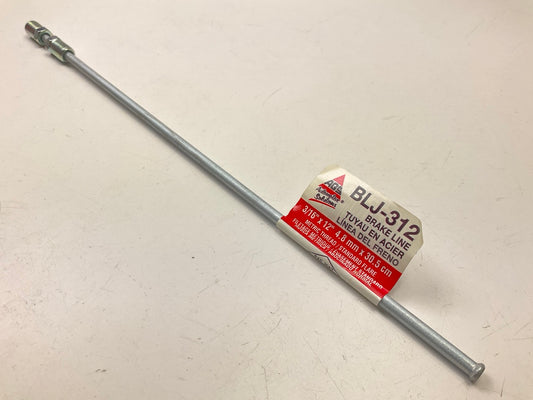 AGS BLJ-312 Japanese Steel Brake Line - 3/16'' Diameter X 12'' Length, M10x1.0