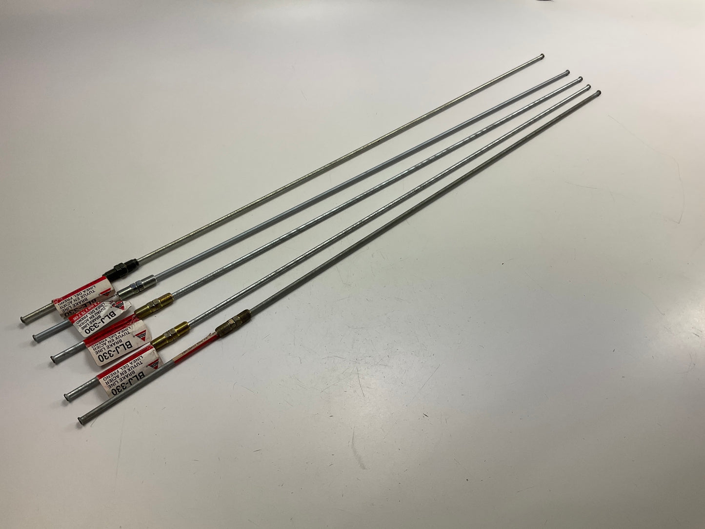 (5) AGS BLJ-330 Brake Line - 3/16'' X 30'',  M10x1mm Metric Threads