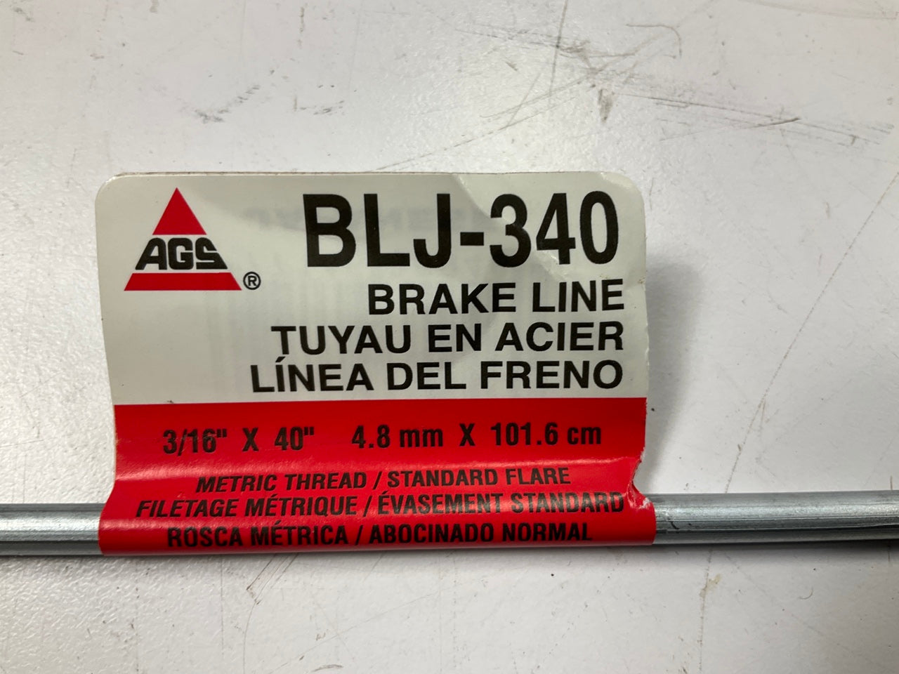 (5) AGS BLJ-340 Import Steel Brake Line, 3/16'' X 40''