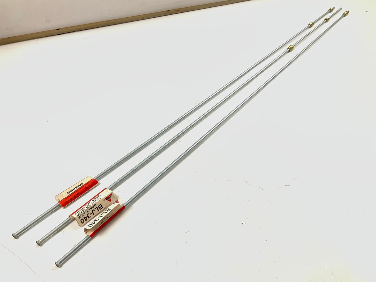 (3) AGS BLJ-340 Import Steel Brake Line, 3/16'' X 40''