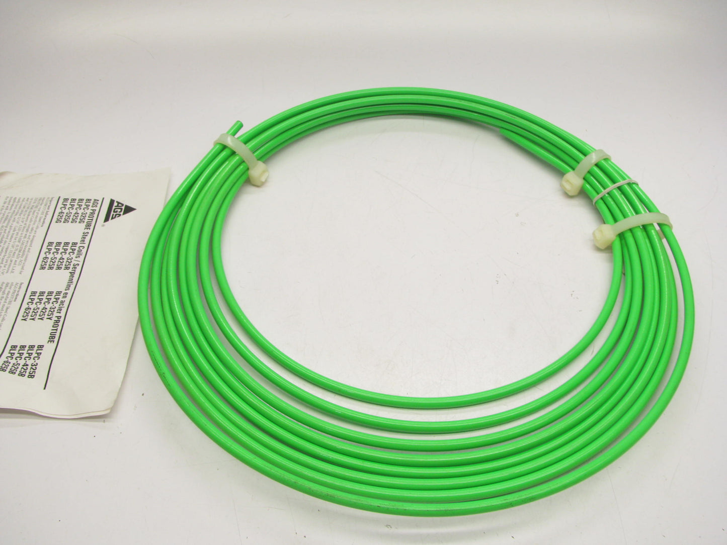 AGS BLPC-425G 1/4'' X 25' GO-FAST Green Carbon Steel Pro-Tube Brake Line