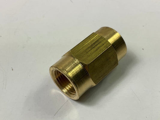 AGS BLU-10C Brass Brake Line Union, 6mm (M12x1.0 Bubble)