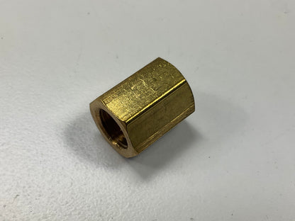 AGS BLU-3B Brass Brake Line Union Fitting, 3/16'' (3/8''-24 Inverted)