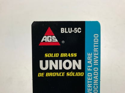 (10) AGS BLU-5C Brass Brake Line Union, 5/16'' (1/2''-20 Inverted)