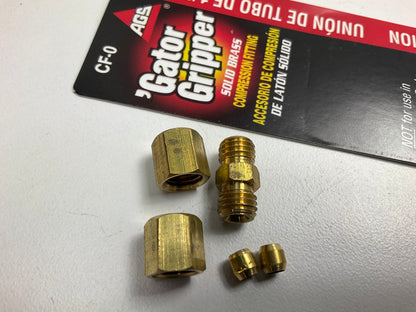 AGS CF-0 Brake Line Brass Compression Union, 1/8''