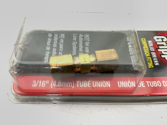 AGS CF-1 Brake Line Brass Compression Union, 3/16''