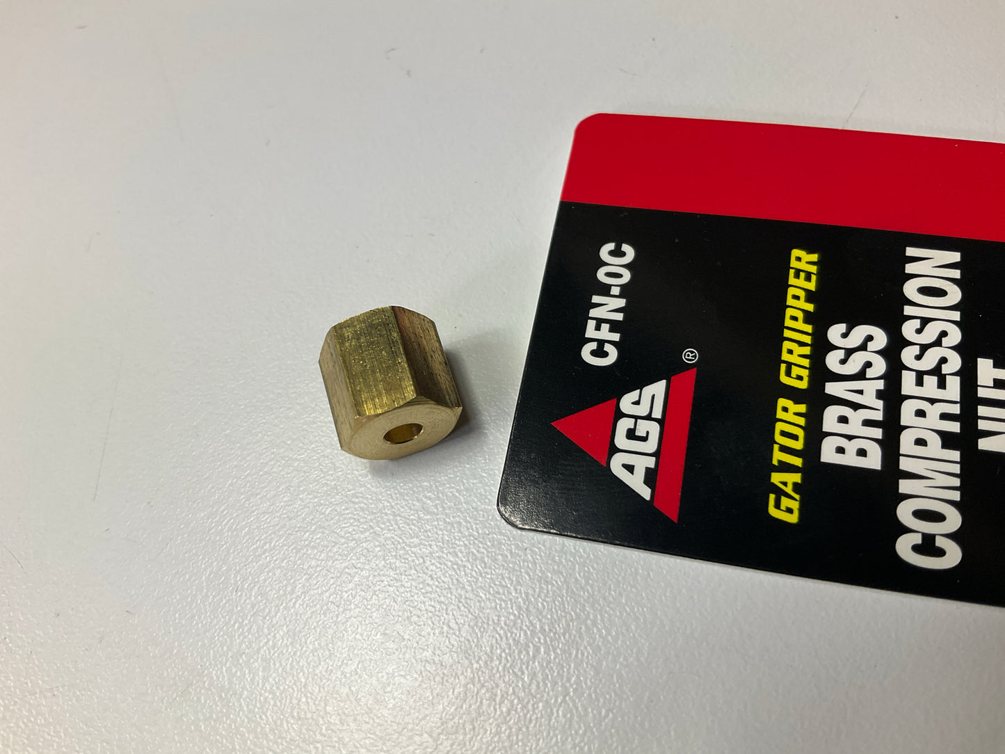 AGS CFN-0C Brass Compression Nut, 1/8 Tube