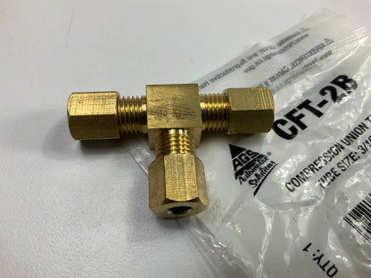 AGS CFT-2B  3/16 Inch Tee (T) Compression Union Tee