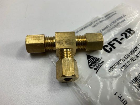 AGS CFT-2B  3/16 Inch Tee (T) Compression Union Tee