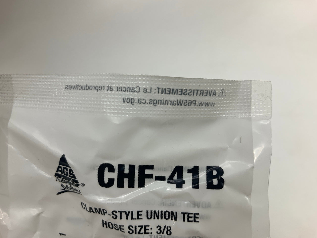 AGS CHF-41B 3/8'' Clamp Union Tee, Brass - Connect Three Hoses ''T'' Union Fitting