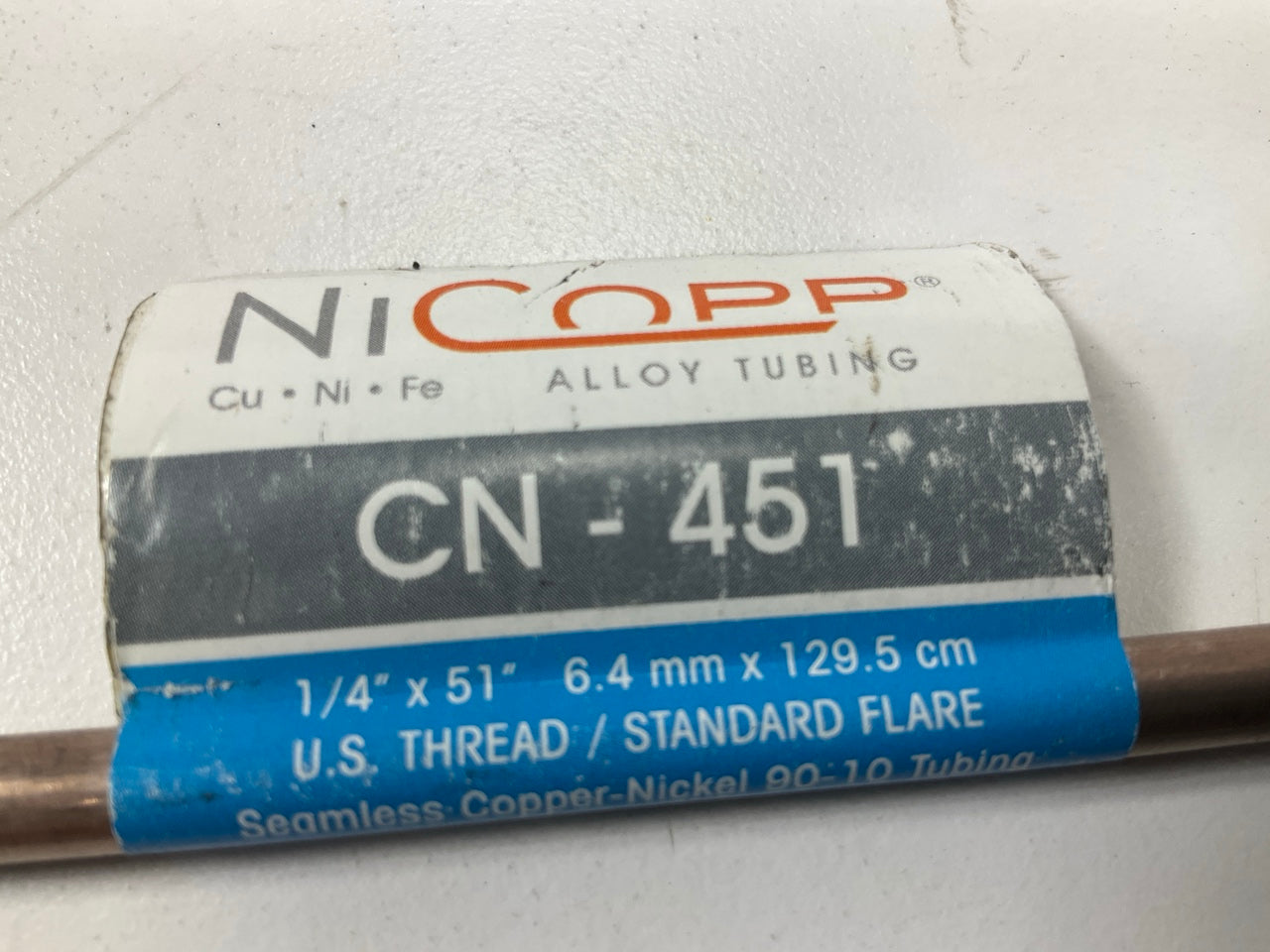 (6) AGS CN-451 NiCopp Domestic Nickel/Copper Brake Line, 1/4'' X 51''