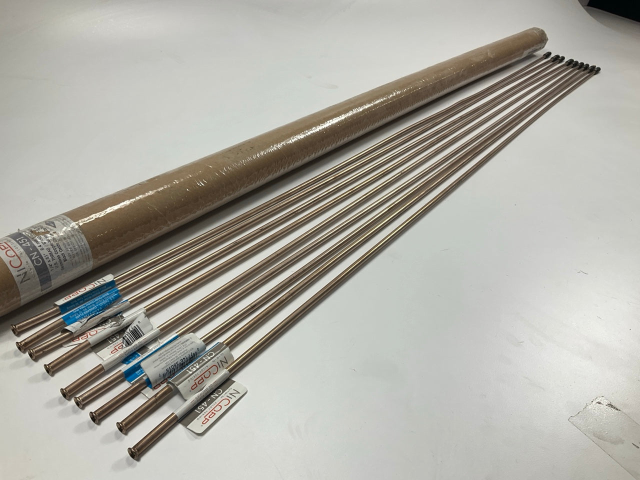 (9) AGS CN-451 Domestic Nickel / Copper Brake Line, 1/4'' Diameter X 51'' Long