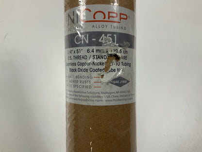 (9) AGS CN-451 Domestic Nickel / Copper Brake Line, 1/4'' Diameter X 51'' Long