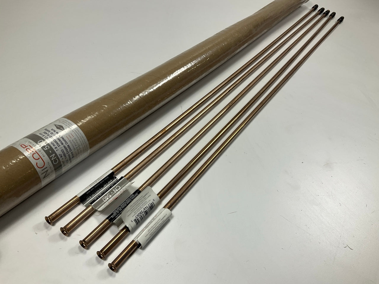(5) AGS CN-540 NiCopp Copper Nickel Alloy Brake Line: 40'' Long, 5/16'' Diameter