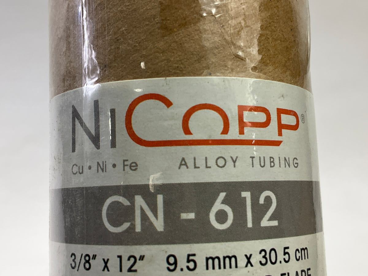 (4) AGS CN-612 3/8'' X 12'' Domestic NiCopp US Thread Standard Flare Brake Lines