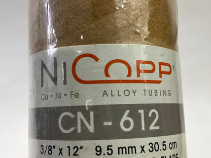 (4) AGS CN-612 3/8'' X 12'' Domestic NiCopp US Thread Standard Flare Brake Lines