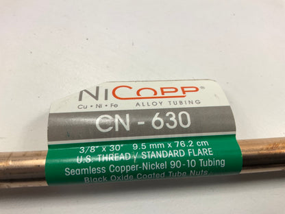 (4) AGS CN-630 NiCopp Copper Nickel Alloy Brake Line: 30'' Long, 3/8'' Diameter