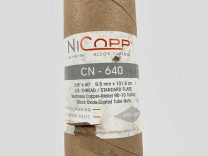 (4) AGS CN640 Nickel / Copper Brake Fuel Transmission Lines, 3/8'' X 40'', 5/8''-18