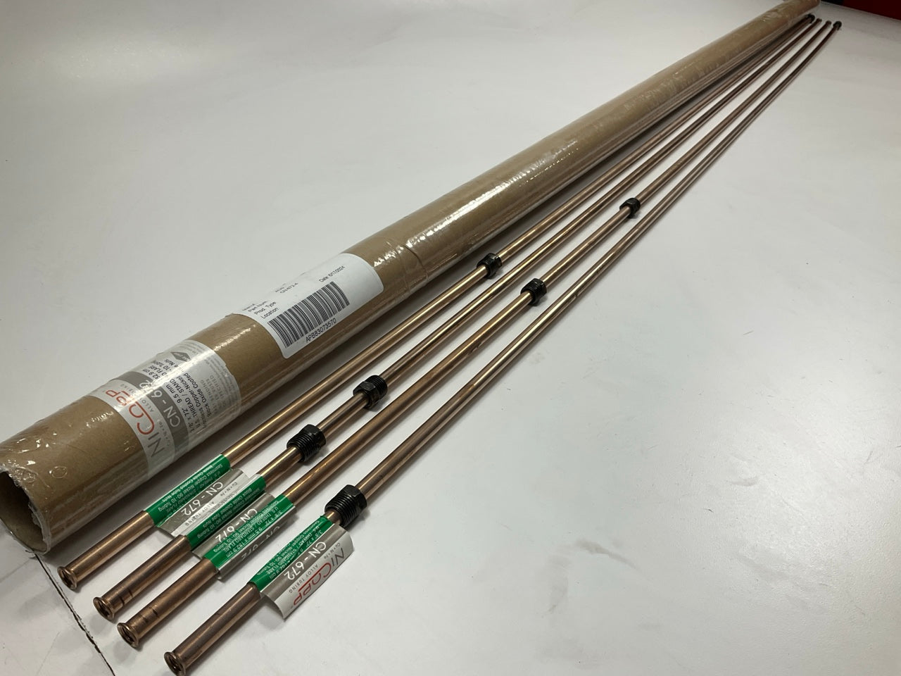 (4) AGS CN-672 Copper Nickel Alloy Brake Line: 72'' Long, 3/8'' Diameter