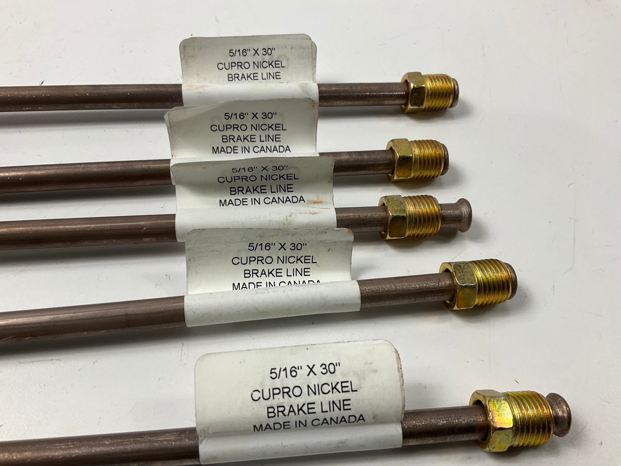 (5) AGS CN530 NiCopp Copper Nickel Alloy Brake Line: 30'' Long, 5/16'' Diameter