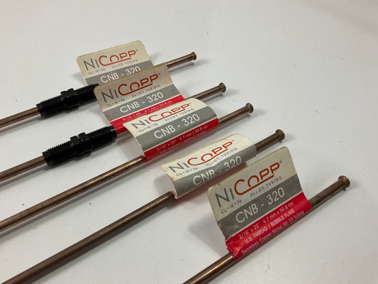 (5) AGS CNB-320 NiCopp Copper Nickel Alloy Brake Line: 20'' Long, 3/16'' Diameter
