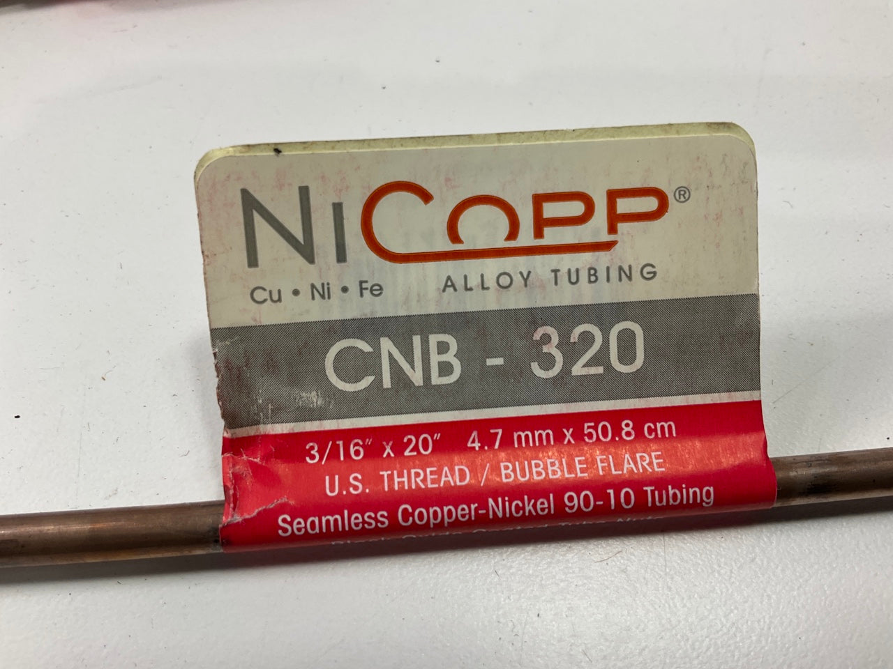 (5) AGS CNB-320 NiCopp Copper Nickel Alloy Brake Line: 20'' Long, 3/16'' Diameter