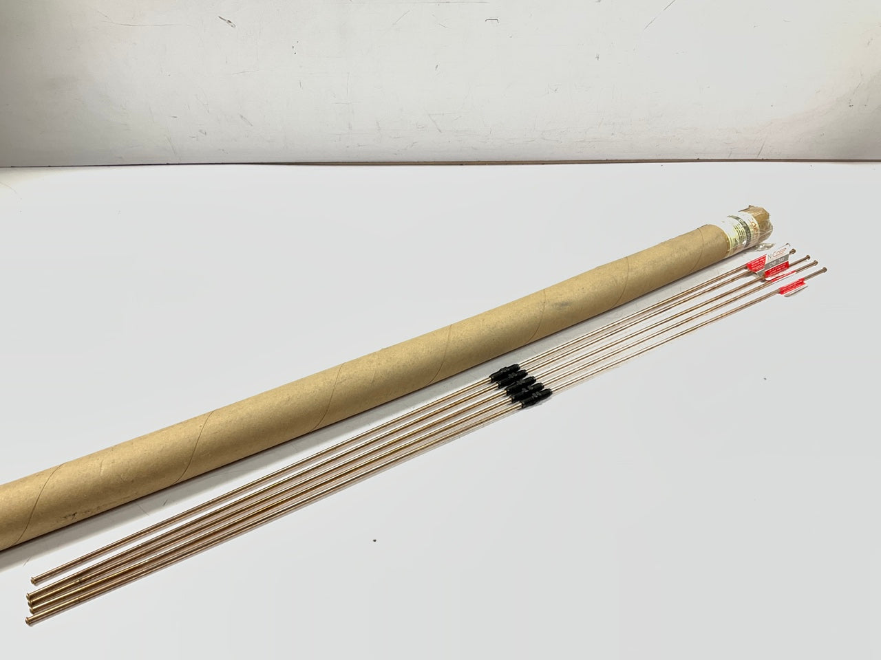 (5) AGS CNB-340 NiCopp Copper Nickel Alloy Brake Line: 40'' Long, 3/16'' Diameter