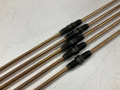 (5) AGS CNB351 NiCopp Nickel / Copper Brake Lines, 3/16'' X 51'', 3/8- 24 Fittings