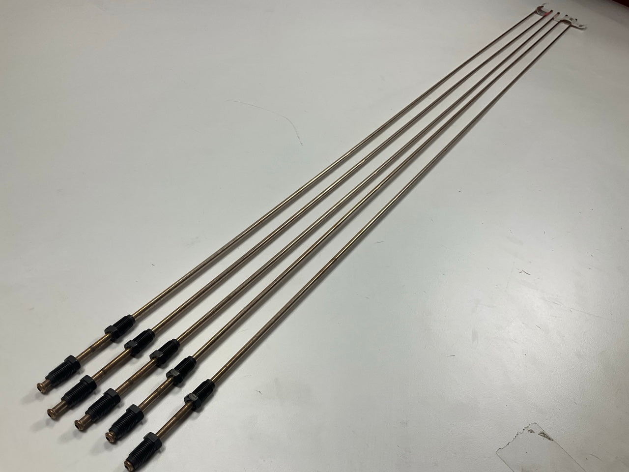 (5) AGS CNB-360 Copper Nickel Alloy Brake Line, 60'' Long 3/16'' Diameter