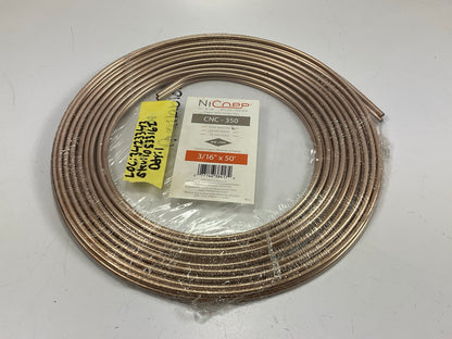 AGS CNC-350 Ni Copp Nickel/Copper Brake Line Tubing Brake Line Coil 3/16'' X 50'
