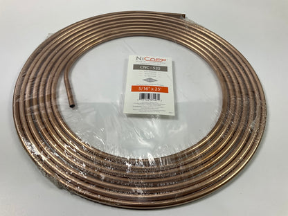 AGS CNC525 Nickel/Copper Brake Fuel Trans Line Tube Tubing Coil 5/16'' X 25 Feet