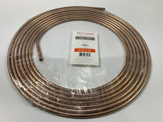 AGS CNC525 Nickel/Copper Brake Fuel Trans Line Tube Tubing Coil 5/16'' X 25 Feet