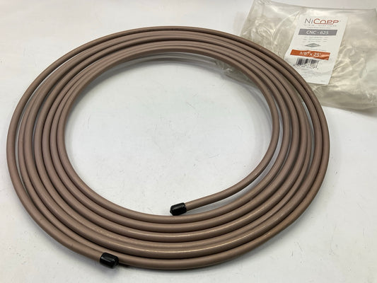 AGS CNC-625 Ni/Cu Brake / Fuel / Transmission Line Tubing Coil, 3/8'' X 25 FEET