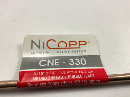 (5) AGS CNE-330 NiCopp Copper Nickel Alloy Brake Line: 30'' Long, 3/16'' Diameter