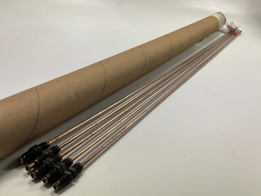 (5) AGS CNE-340 NiCopp Copper Nickel Alloy Brake Line: 40'' Long, 3/16'' Diameter