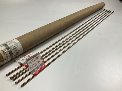 (5) AGS CNJ-340 NiCopp Copper Nickel Alloy Brake Line: 40'' Long, 3/16'' Diameter